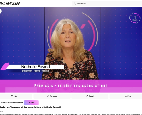 le psoriasis n'est pas qu'une maladie de peau et le rôle de l'association France Psoriasis